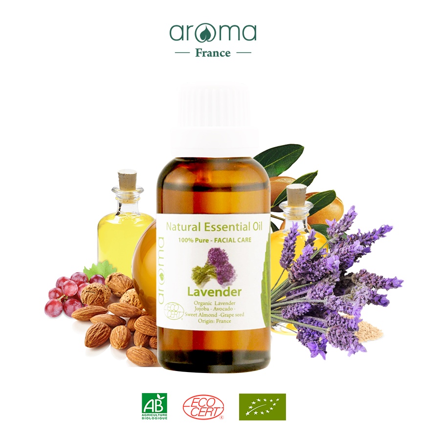 Dầu dưỡng da mặt AROMA chống lão hóa da Oải Hương 30ml