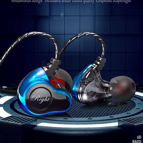 Tai Nghe Nhét Tai HiFi 6D Chống Ồn Có Dây 3.5mm