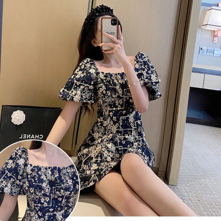 Đầm hoa ,váy chữ a cao cấp TÍT_FASHION size m l xl | BigBuy360 - bigbuy360.vn