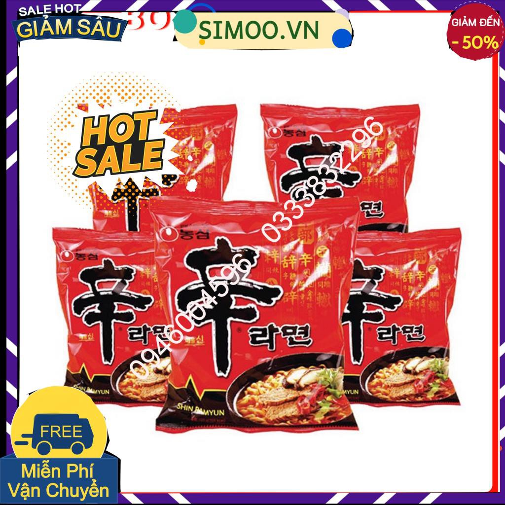 💥 ⚡ SẢN PHẨM YÊU THÍCH 💥 ⚡ COMBO 5 GÓI MÌ CAY NƯỚC SHIN RAMYUN HÀN QUỐC 💥 ⚡