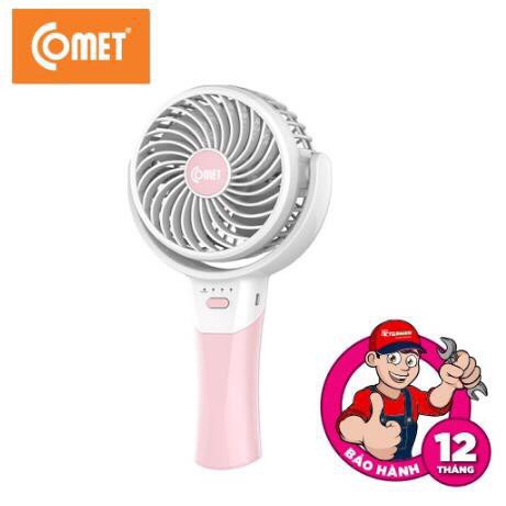 Quạt Sạc Mini Cầm Tay❤️FREESHIP❤️Máy Quạt Cầm Tay Tích điện sạc Pin Comet CRF0904 Công suất 3W Chính Hãng Cực Hot