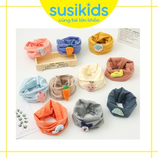 Khăn ống quàng cổ cho bé trai bé gái vải nỉ mềm mại SUSIKIDS