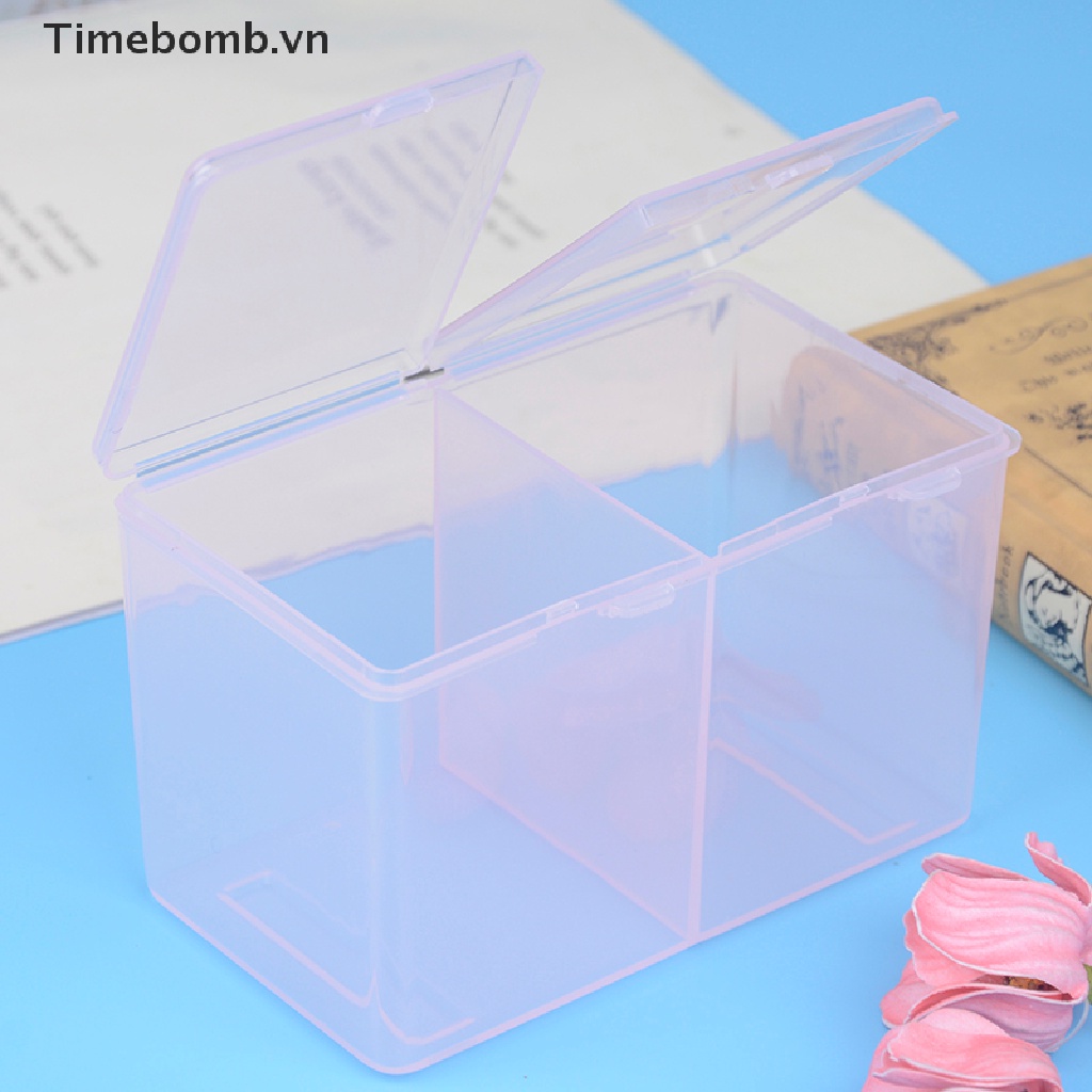 [Hàng mới về] Hộp đựng bông tẩy trang trong suốt