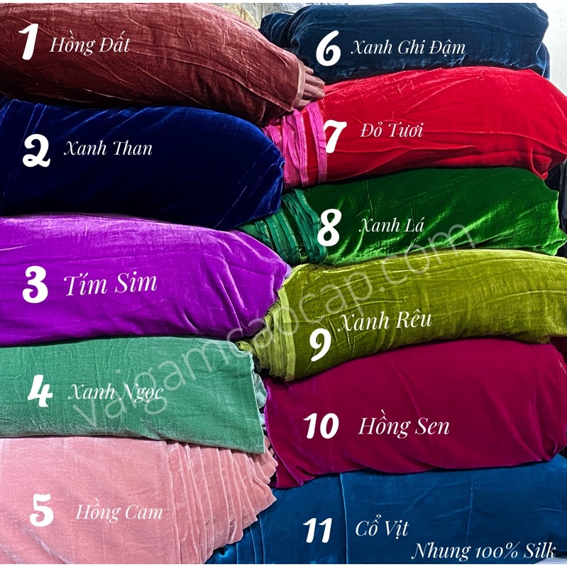 Vải Nhung Silk