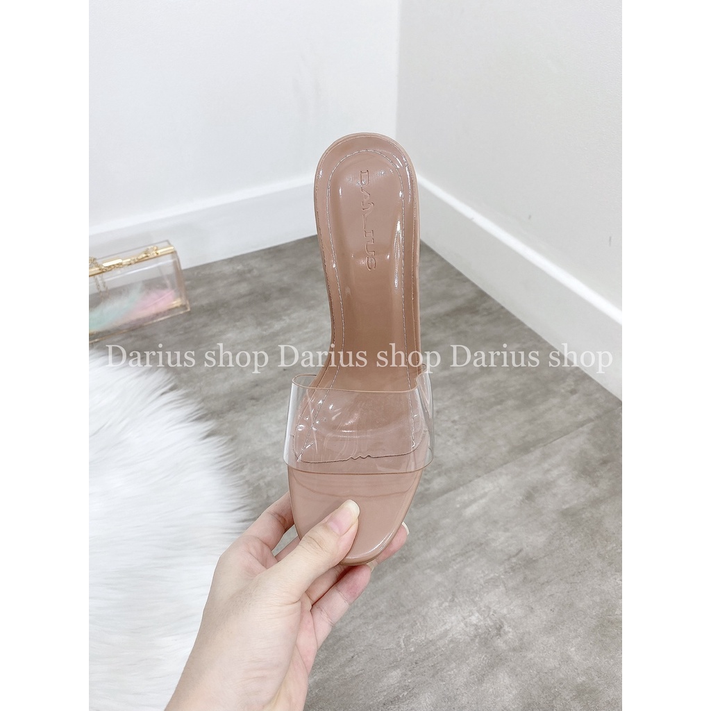 Guốc, Dép quai trong có đúp trước gót nhọn cao 12cm - N332