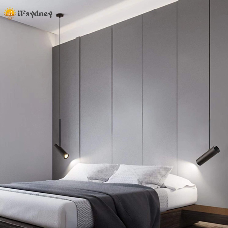 Đèn Treo Trang Trí Màu Đen Thiết Kế Tối Giản Phong Cách Bắc Âu Có Thể Điều Chỉnh Góc