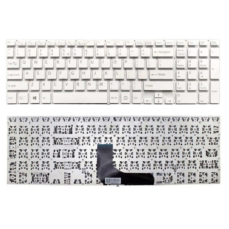 Bàn Phím Laptop SONY SVF-15A MÀU ĐEN - MÀU BẠC (CÁP THẲNG Ở GIỮA)