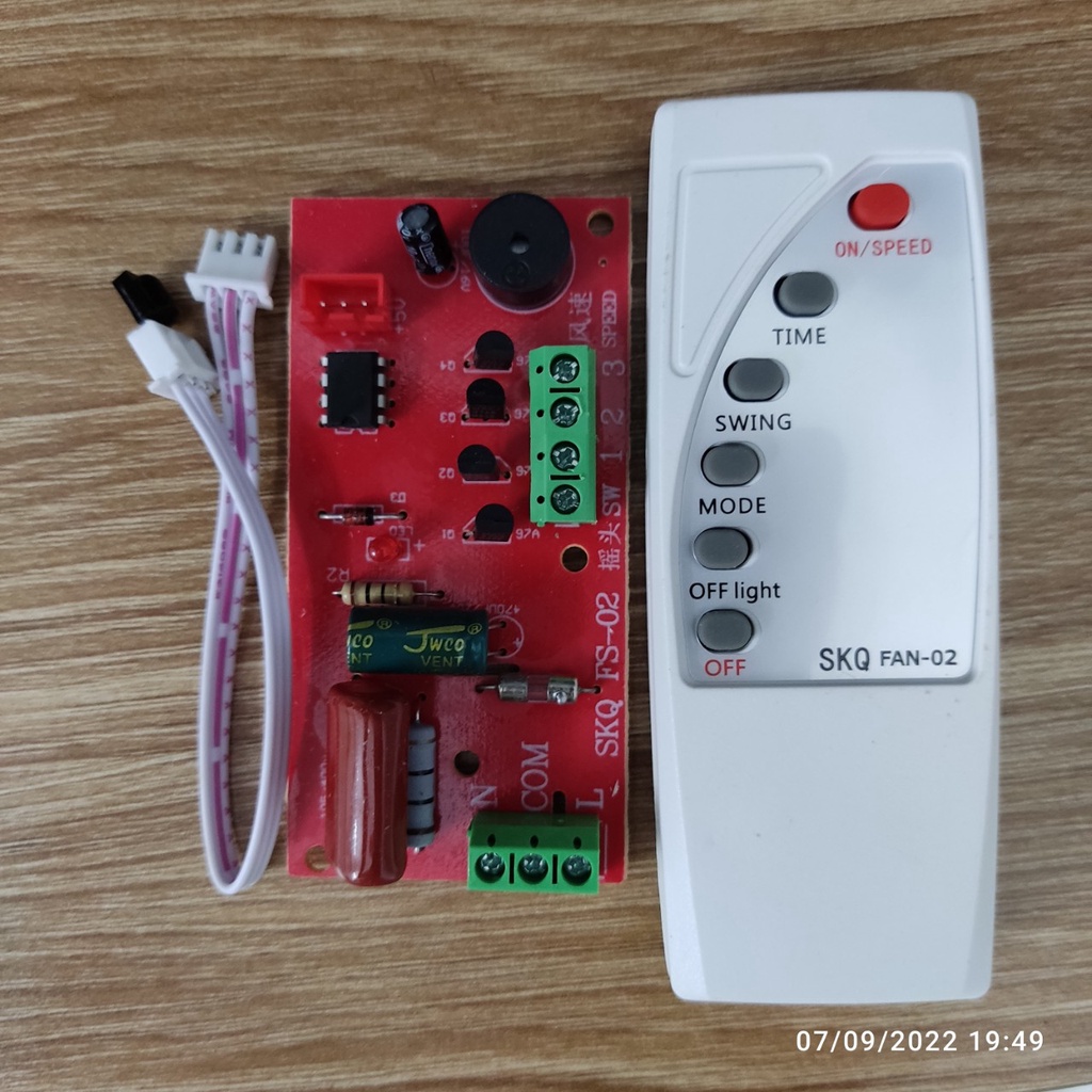 Remote và mạch điều khiển quạt (Tách bộ )
