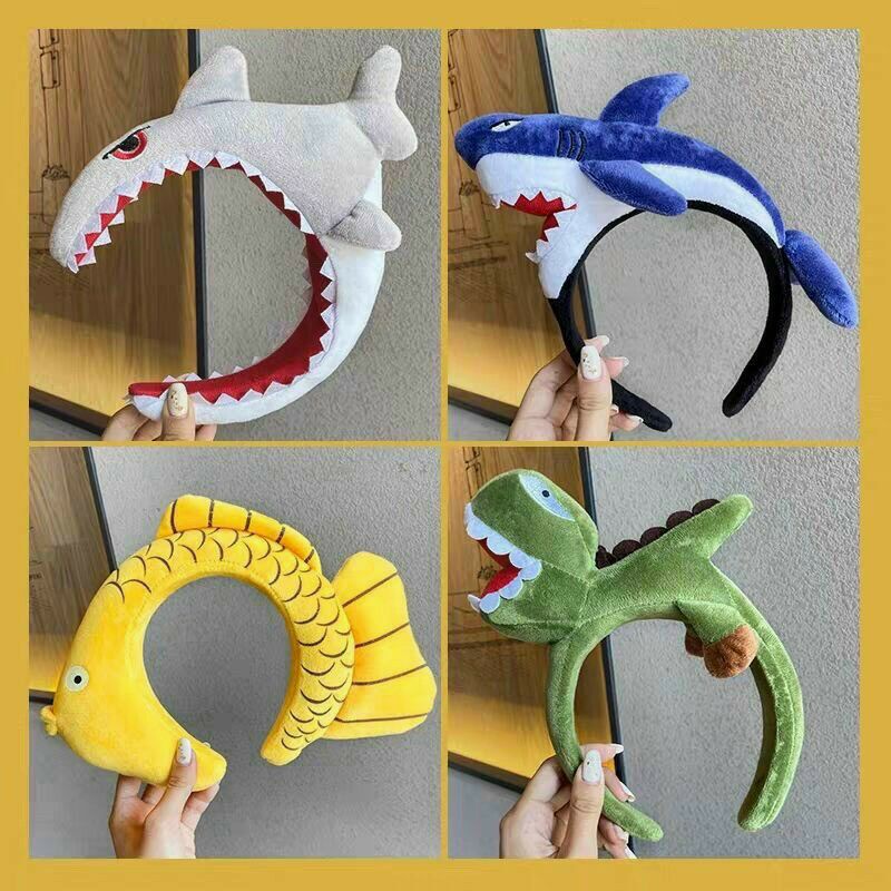 Bờm Cài Tóc Cá Mập Ngoạm Đầu Dễ Thương