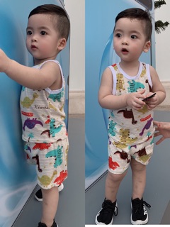 Combo 5 bộ sợi tre ba lỗ cho bé