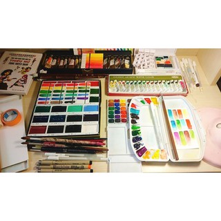 Màu nước pocket Mij,palette Hol