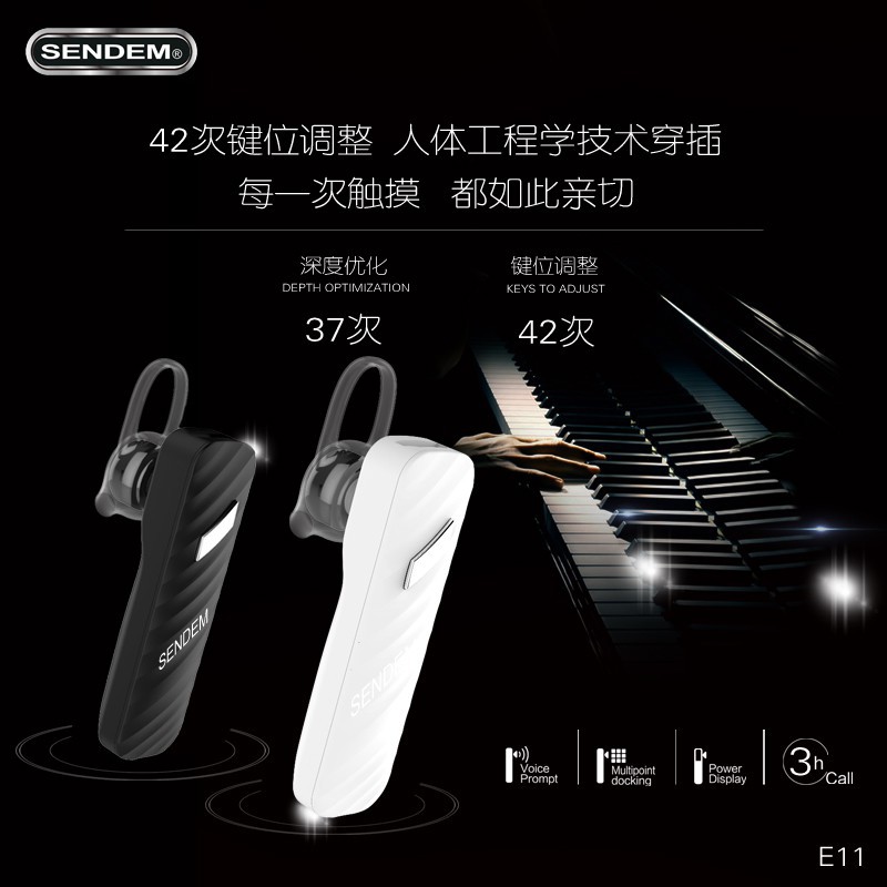 Tai Nghe Bluetooth Sendem E11 - Nhỏ gọn - Thể thao - Âm thanh sống động - Pin trâu | BigBuy360 - bigbuy360.vn