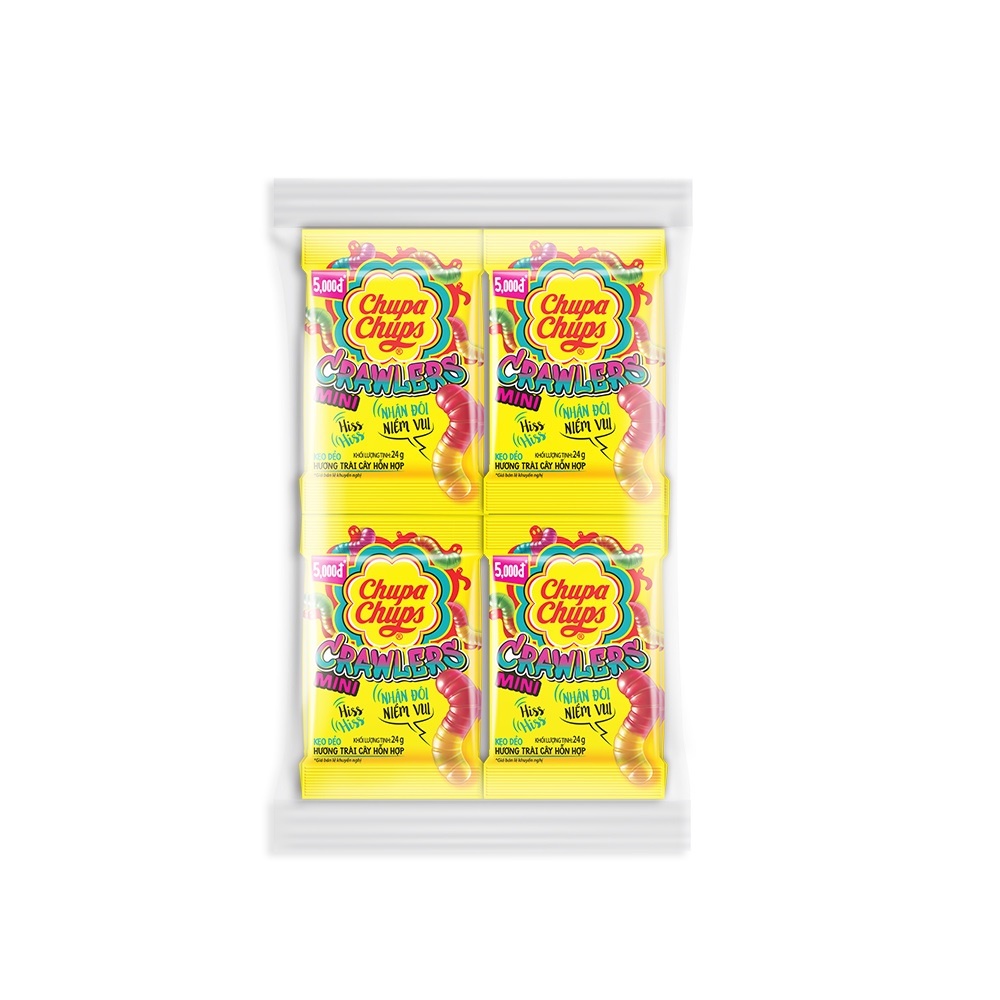 Lốc 16 gói Kẹo dẻo Chupa Chups gói 24gr