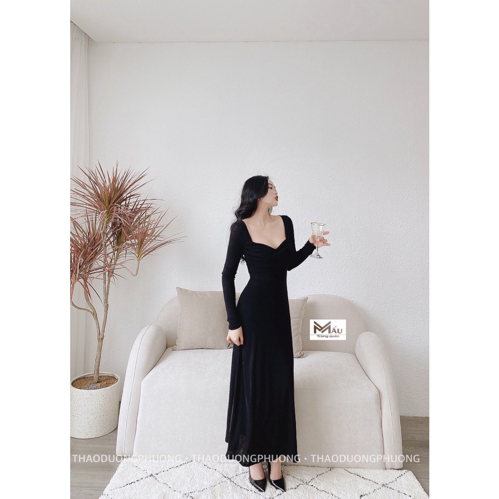 Váy xoắn ngực Tiểu Thư 3 Màu Hàng Cao Cấp