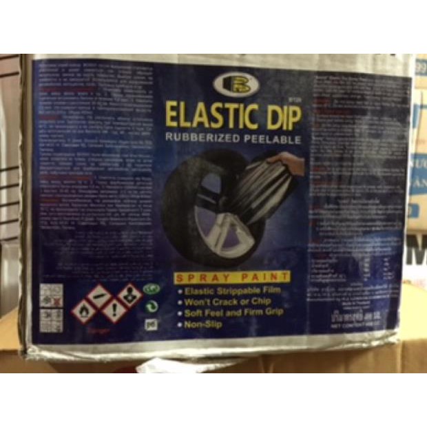 Sơn lột thay màu sơn Elastic Dip màu đen - Bosny