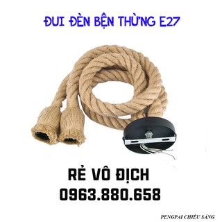 [RẺ VÔ ĐỊCH]  ĐUI ĐÈN BỆN DÂY THỪNG E27 DÂY DÀI 1M GIÁ RẺ VÔ ĐỊCH - CAM KẾT HÀNG CHẤT LƯỢNG CAO