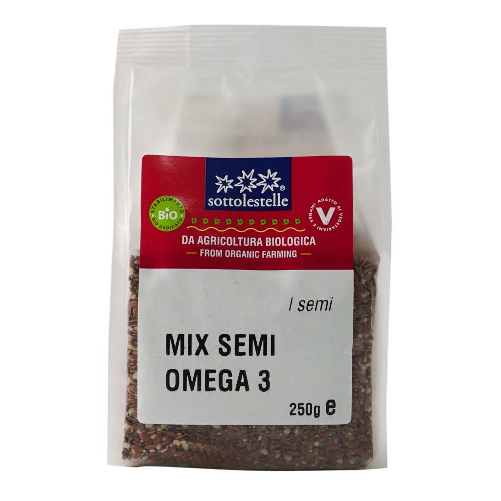 Hạt hỗn hợp Omega 3 hữu cơ Dragon Superfoods/Sottolestelle 250g – Omega 3 Mix