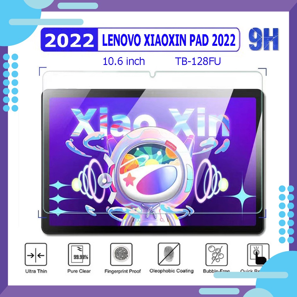 Kính cường lực Lenovo Xiaoxin Pad 2022 10.6" TB-128FU | Độ cứng 9H, dày 0.3 mm | Có quà tặng kèm