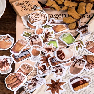 Nhãn dán/Sticker hộp - Corner Cafê