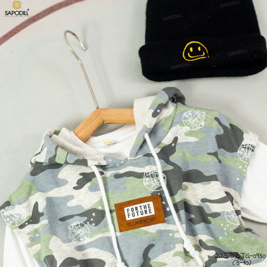 Bộ dài cotton thun da cá thu đông bé gái bé gái sang chảnh 12-25kg