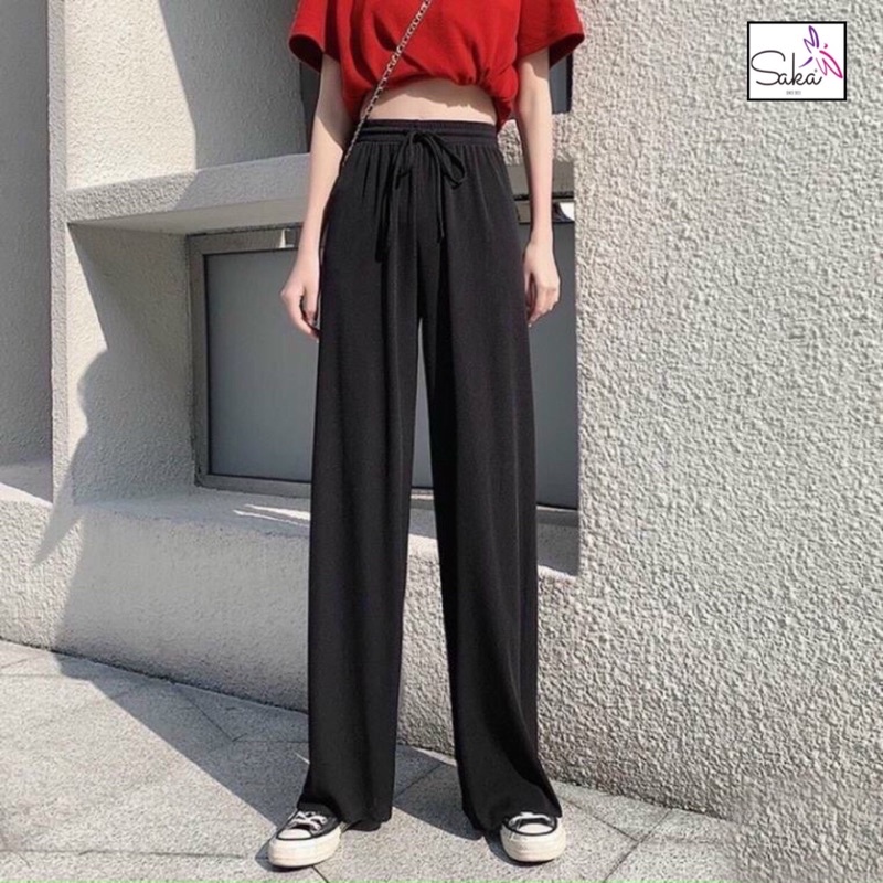 Quần thun suông nữ cọng tăm quảng châu nhiều màu