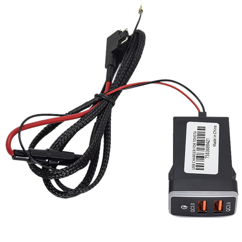 Bộ Sạc Nhanh USB 3.0 12-24V Có Đèn LED Chuyên Dụng Cho Xe Hơi Toyota
