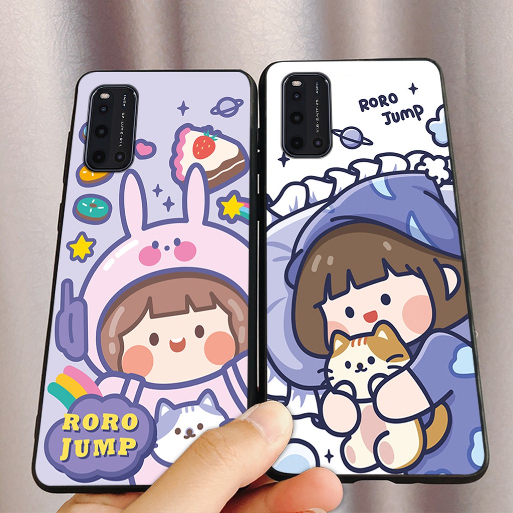 ỐP LƯNG VIVO V17 -VIVO V17 PRO -VIVO V19 IN BÉ GÁI JUMP RORO ĐÁNG YÊU-SIÊU BỀN