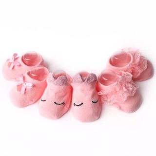 Tất hài bé gái set 3 đôi