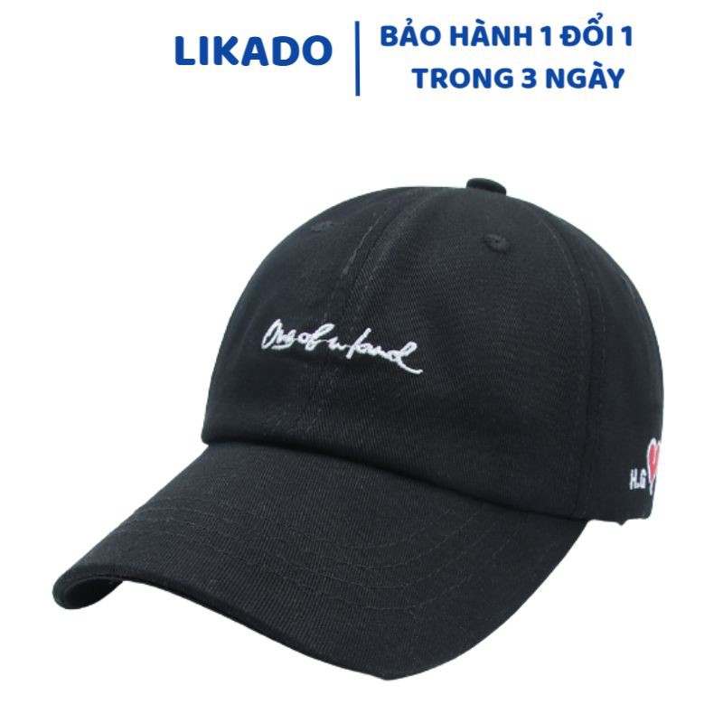 Mũ Lưỡi Trai Nữ Hàn Quốc Cá Tính LIKADO nón lưỡi trai thêu tim nổi bật cá tính phong cách Hàn Quốc Unisex