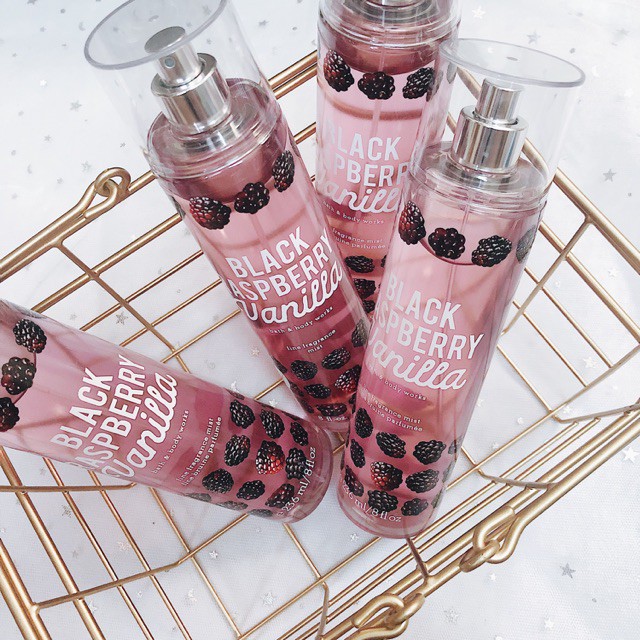 🤎 𝐁𝐨𝐝𝐲𝐦𝐢𝐬𝐭𝐯𝐧 - Xịt Thơm Toàn Thân Bath & Body Works - Black Raspberry Vanilla 🤎