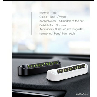 Bảng để lại số điện thoại trên ô tô khi đỗ xe ( 1 mặt số  )