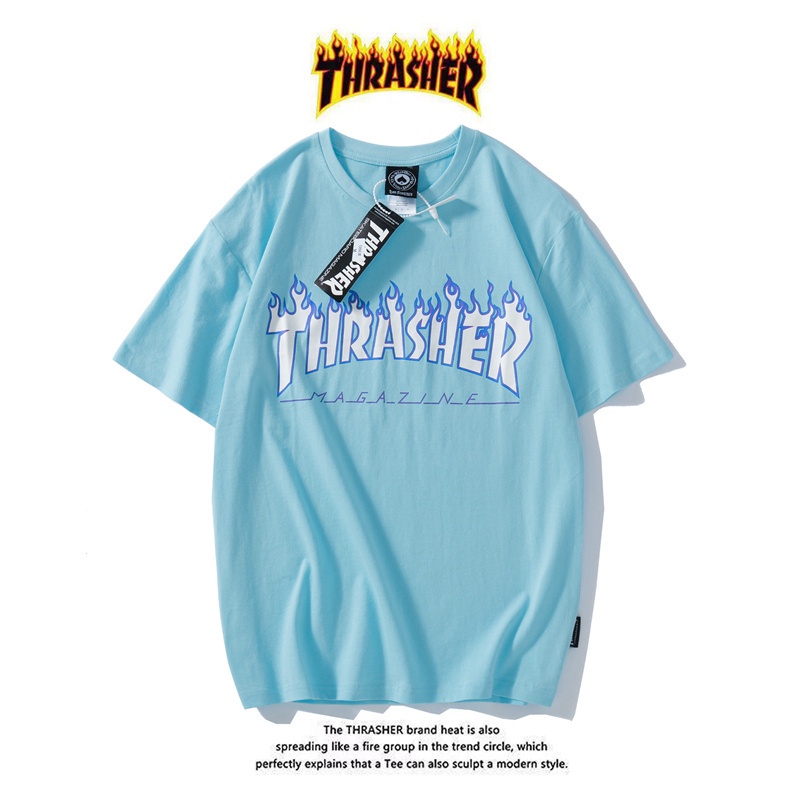 Áo thun Cotton tay ngắn In chữ Goods In Stock Thrasher cổ điển thời trang cho nam và nữ