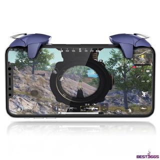 Bộ dụng cụ chơi game PUBG cho điện thoại bằng kim laoij hình cá mập màu xanh độc đáo chất lượng cao