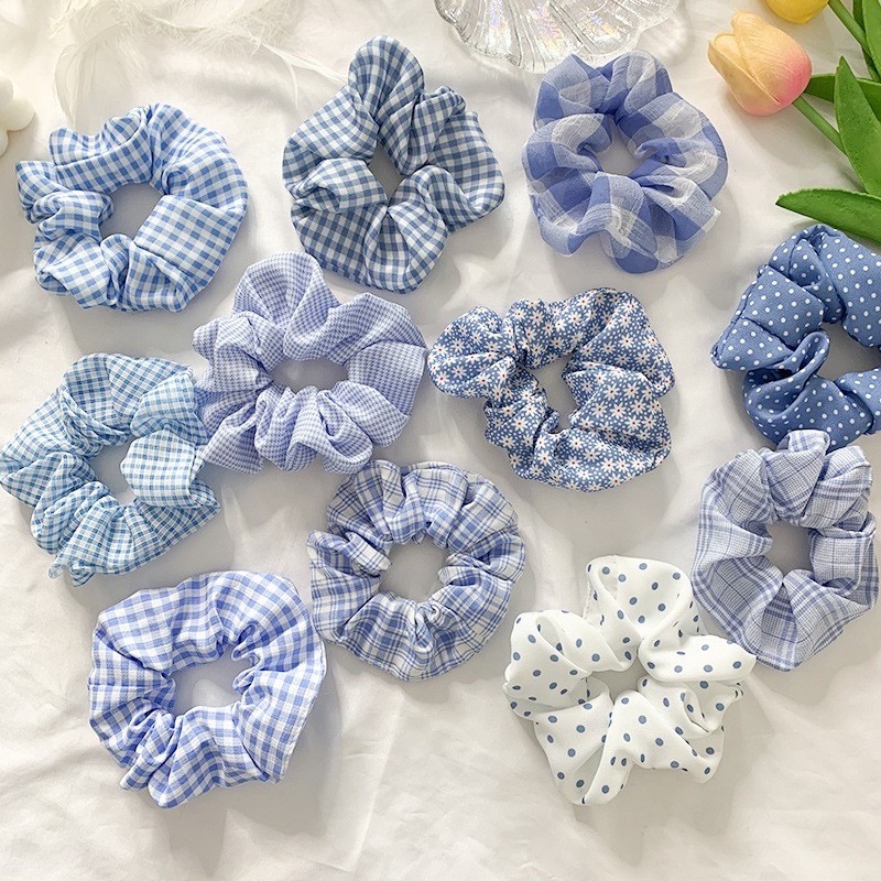 Dây buộc tóc, cột tóc scrunchies hologram