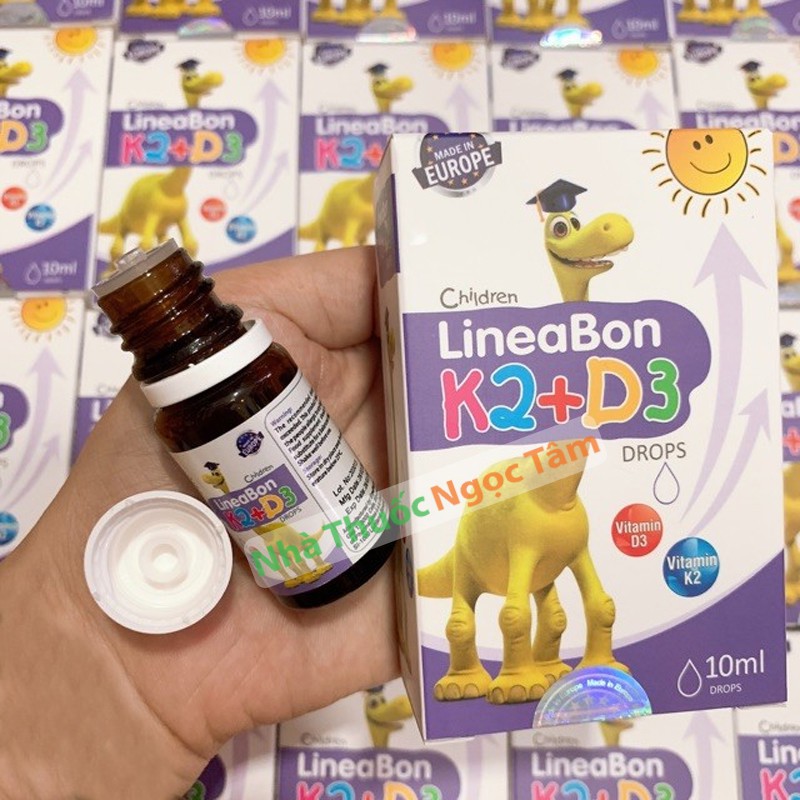 (Kèm Quà Xinh) Vitamin LineaBon K2 D3 Bổ sung, tăng cường hấp thu Canxi tối ưu, Trẻ cao lớn hơn, Nhập khẩu chính hãng