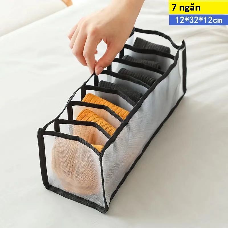 Khay Vải Đựng Đồ Lót/Quần áo Chia Ngăn Tiện Lợi