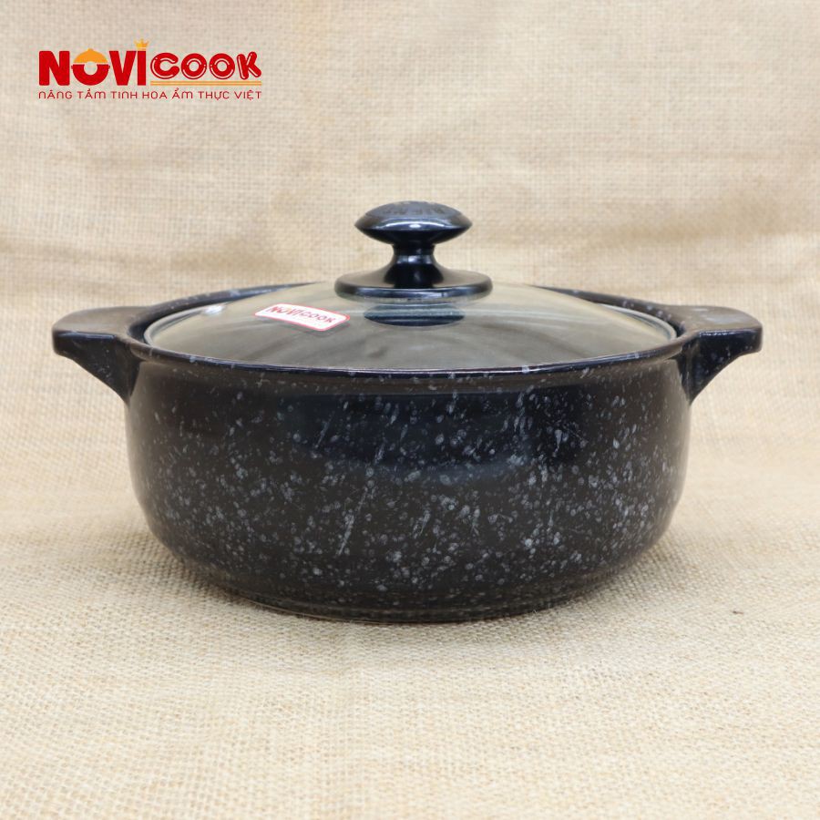 [HOT SALE] Nồi Sứ Sâu 1.2L Cao Cấp - màu đen, nồi kho cá, nồi đất giá rẻ, nồi nhỏ, nồi mì cay, nồi lẩu