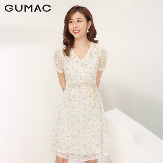 Đầm hoa cổ đăng ten DA985 GUMAC