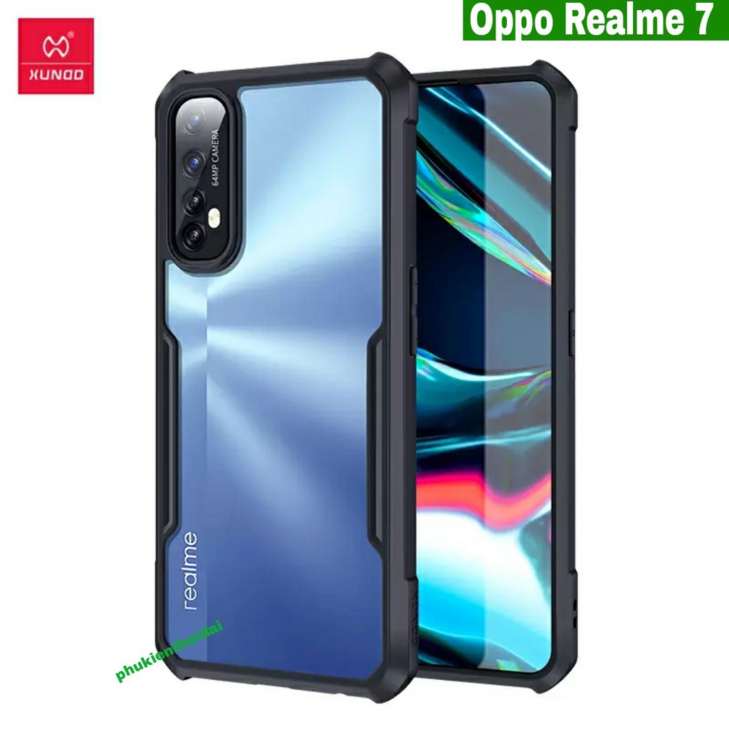Ốp lưng Xundd Oppo Realme 7 / Realmne 8 / 8 Pro / Realme 8 5G / Realme 9 Pro chống sốc lưng trong viền màu cao cấp