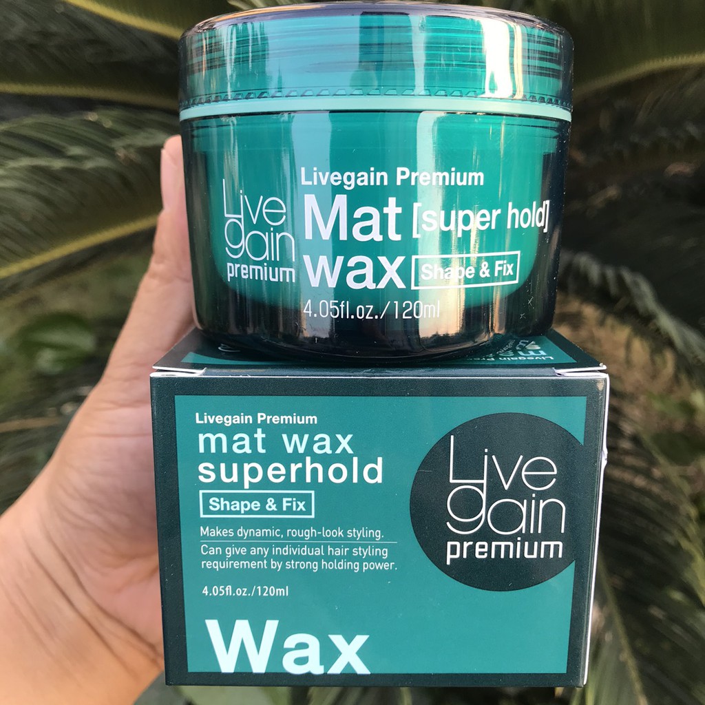 Sáp cứng LiveGain Premium Mat Wax - Super Hold 120ml