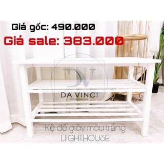 Kệ giày gỗ 3 tầng cao cấp kiêm ghế ngồi đi giày