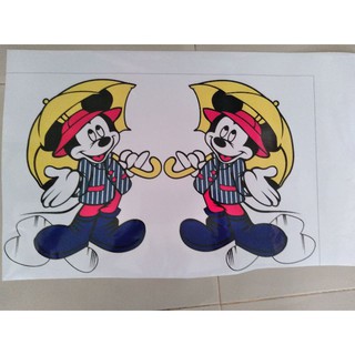 Tem dán xe chuột mickey,chuột mickey,tem dán xe tải,tem dán chuột mickey,chuột mickey