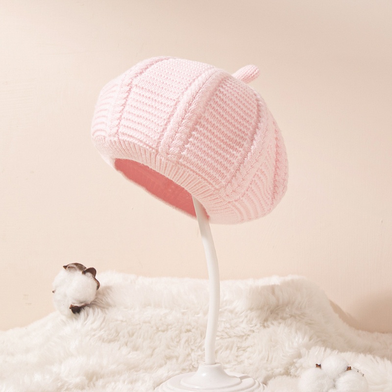 Mũ Beret Vải Cotton Mềm Mại Dành Cho Bé Gái