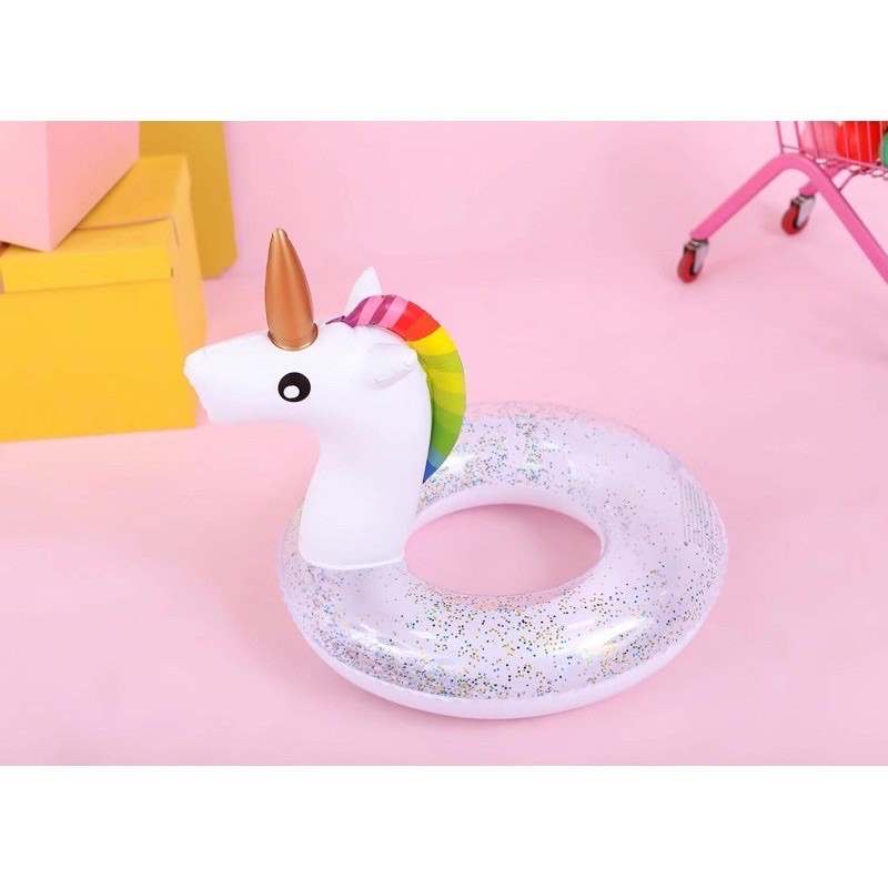 Phao bơi 3D hình kỳ lân pony siêu xinh có đủ size dành cho người lớn và bé gái