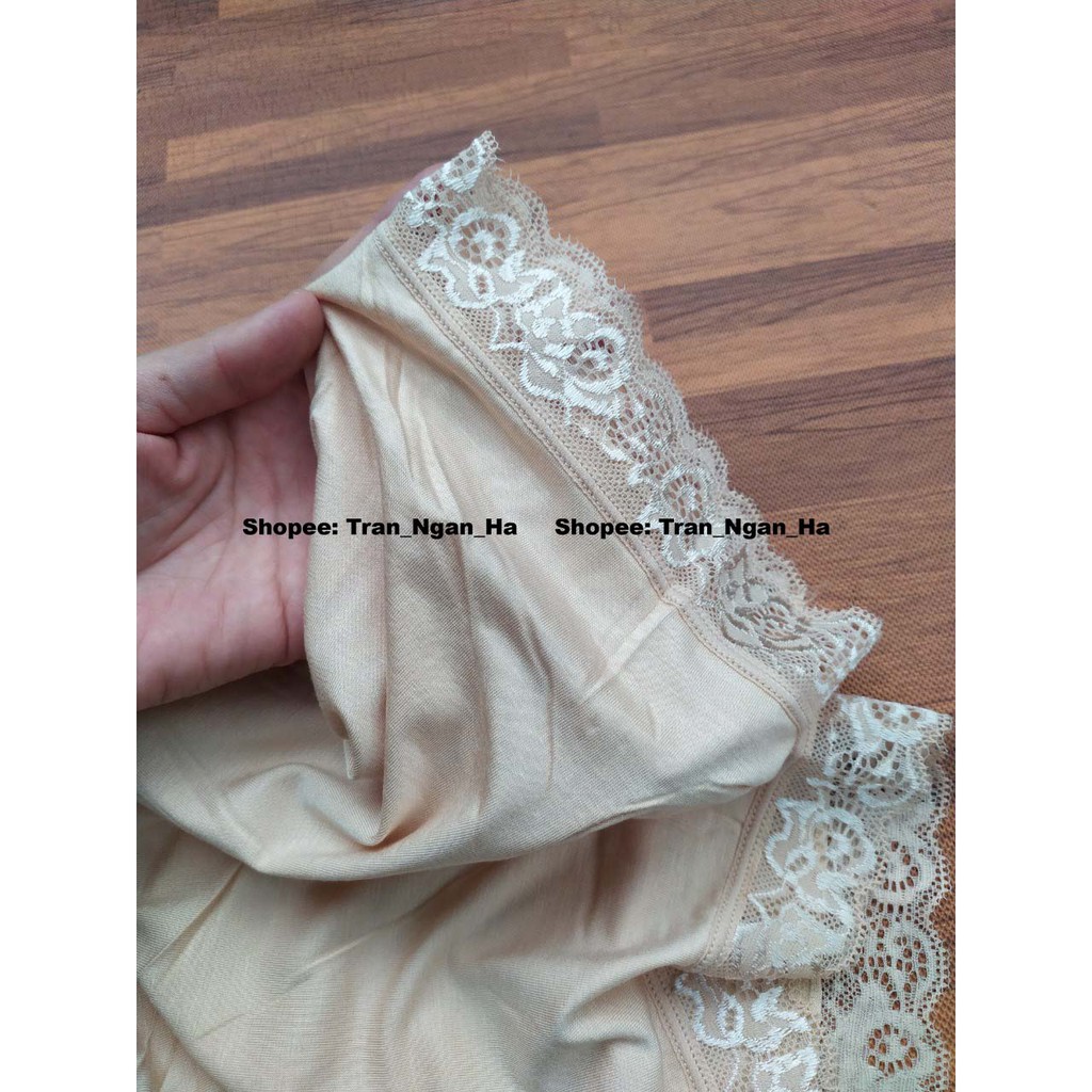 Quần mặc váy cotton siêu mát màu da và đen