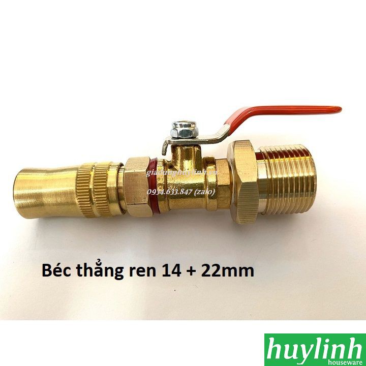 Đầu béc xịt rửa máy lạnh, điều hòa cho máy rửa xe Ren 14 + 22mm - Đầu chỉnh tia