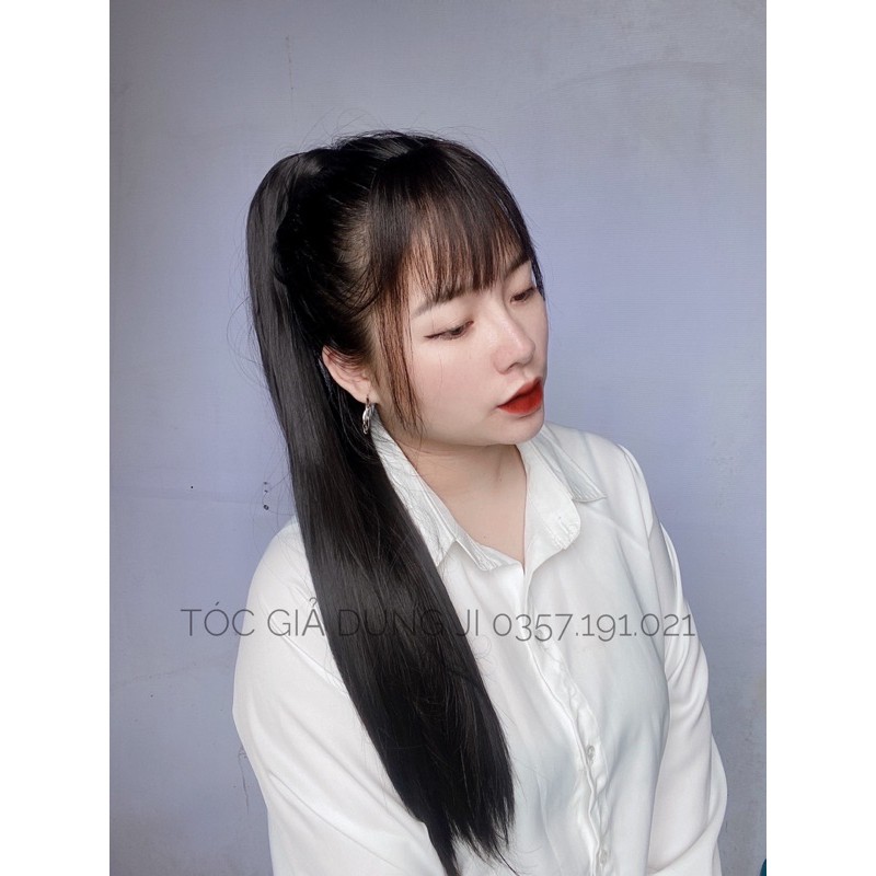 tóc giả cột thẳng ( loại cao cấp có dây quấn)