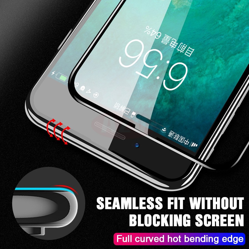 Kính Cường Lực Cong 200d Bảo Vệ Toàn Màn Hình Cho iphone 11 / 12 / 13 / 14 / 15 pro max xr xs max 6s / 7 / 8 / 14 / 15 plus