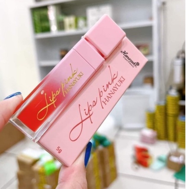 Son Dưỡng Hồng Môi Lips Pink Hanayuki Dưỡng Môi Căng Bóng Cam Kết Chính Hãng Hộp 5g
