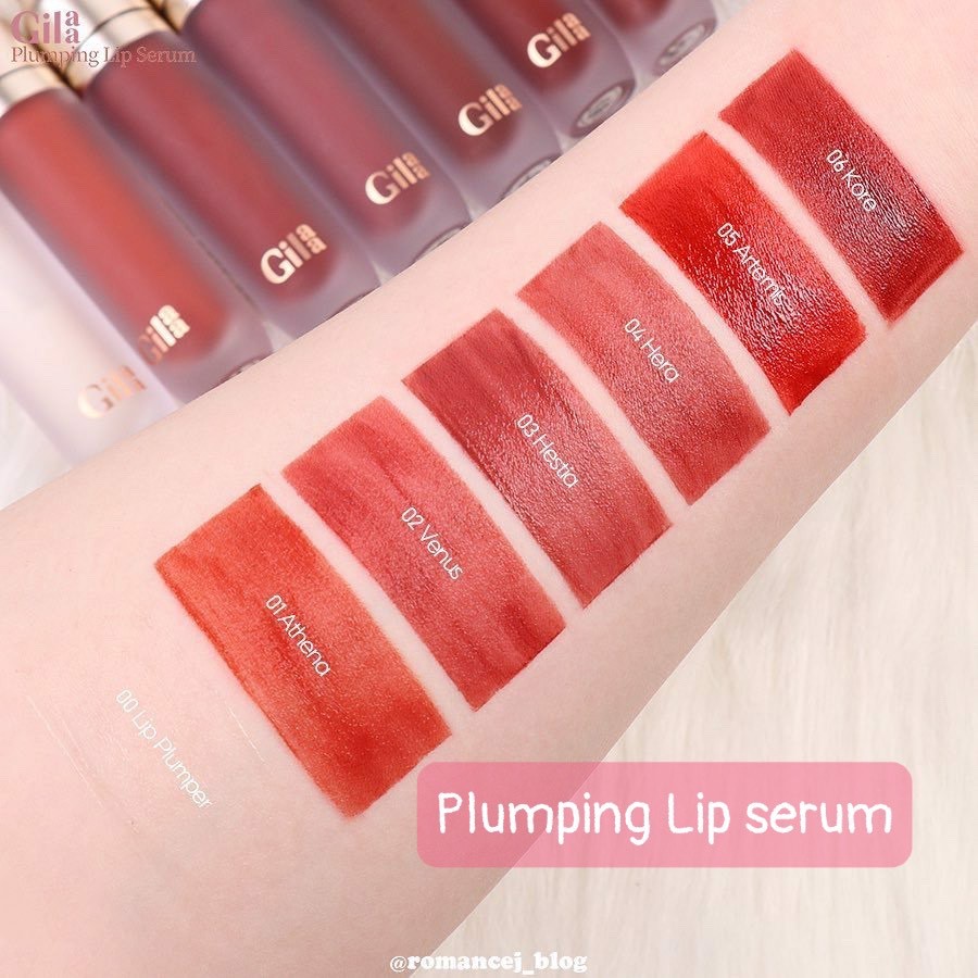 (Có mã giảm) Son kem lì #Gilaa 𝐋𝐨𝐧𝐠 𝐖𝐞𝐚𝐫 𝐋𝐢𝐩 𝐂𝐫𝐞𝐚𝐦 & Plumping Lip Serum | Thế Giới Skin Care